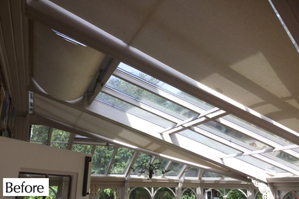 Upgrading to pure™ Pinoleum Conservatory Blinds