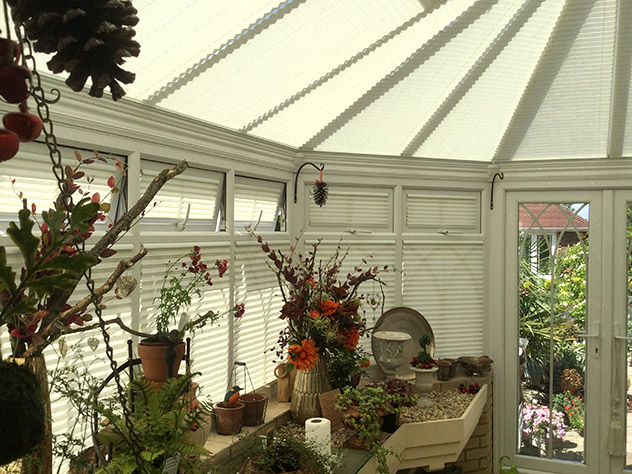 Over Hundred Blinds In a Single Conservatory