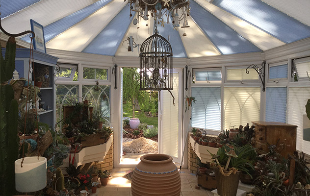 Over Hundred Blinds In a Single Conservatory